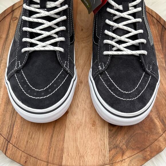 VANS Sk8-Hi MTE-1 Plaid Grey/White Men's Sz 9 Wmns 10.5 Sneakers High-Top Shoes - Picture 3 of 11